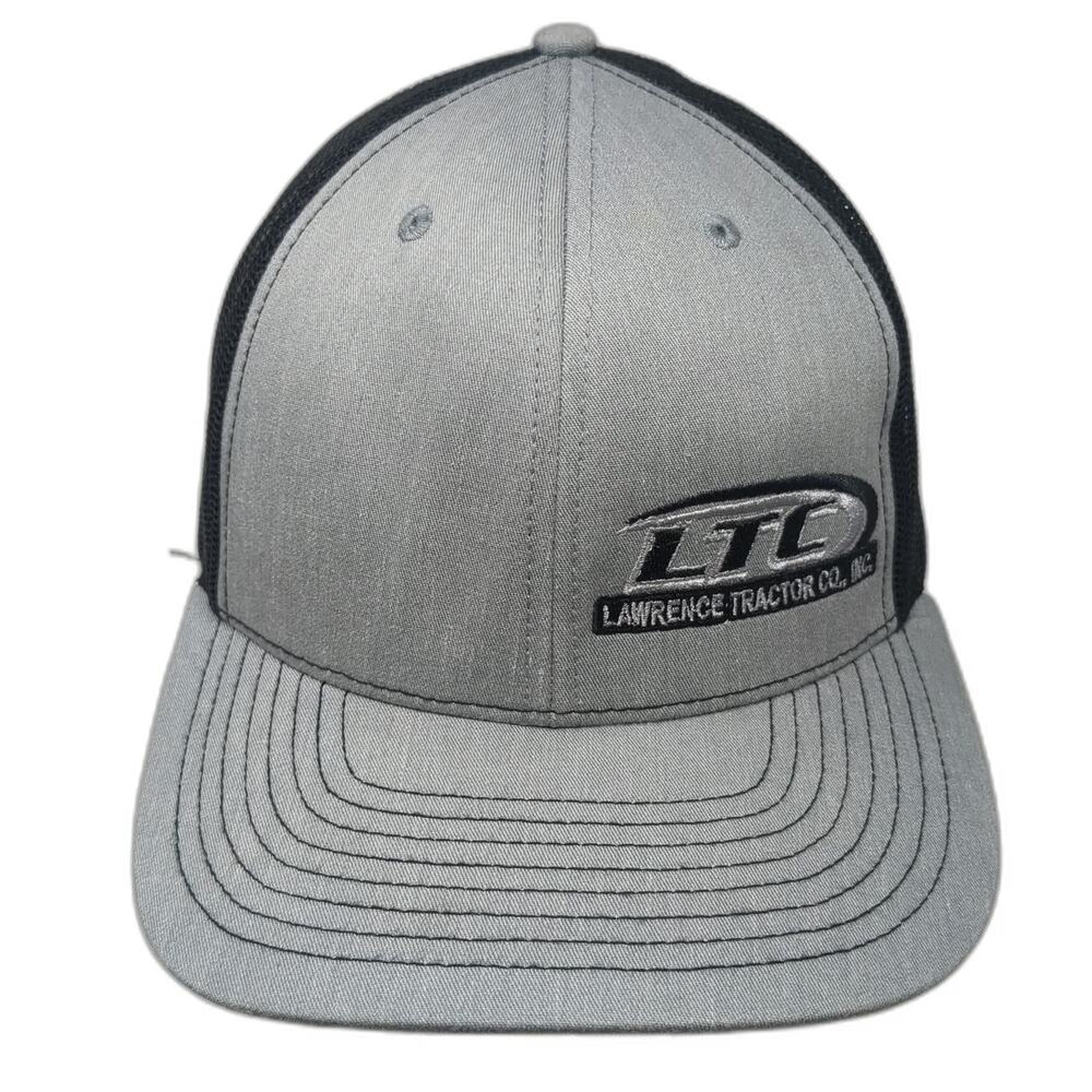 Richardson Trucker Hat Gray One Size LTC Lawrence Tractor Co Model 112 Snapback